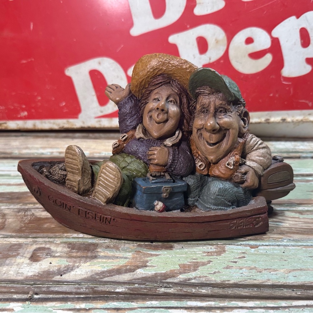 Vintage 1991 Cairn Studios Lee Sievers Goin Fishin Limited Edition Retired